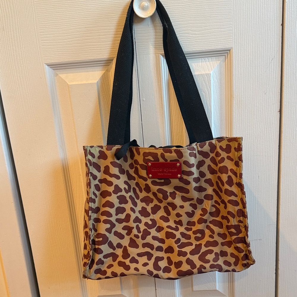 Kate Spade Animal Print Tote - Brown and Black